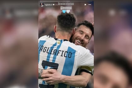 El mensaje de Nicolás Tagliafico para Lionel Messi