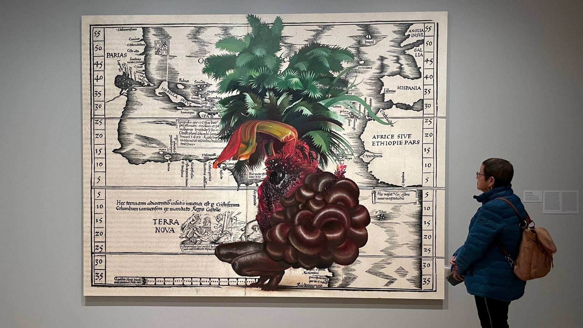 Untitled (Terra Nova), obra de Firelei Báez incluida en la muestra Recuerdos elegidos, en el MoMA