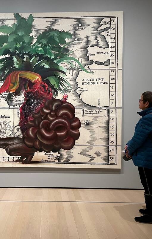 Untitled (Terra Nova), obra de Firelei Báez incluida en la muestra Recuerdos elegidos, en el MoMA