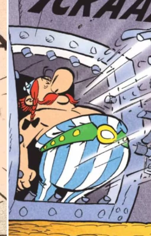 Upa, personaje de Patoruzú, obra del argentino Dante Quinterno, puede haber inspirado a Obelix, el compañero inseparable de Asterix, creación del francés René Goscinny, que vivió su infancia en la Argentina