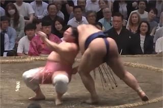 La inesperada técnica que usó un luchador de sumo para ganar: se empleó solo seis veces en 25 años