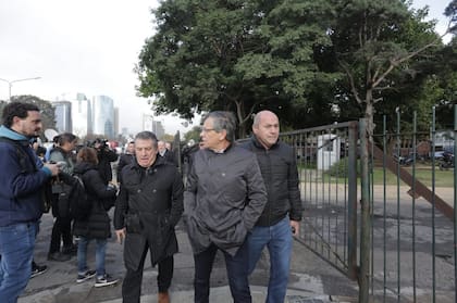 Uribarri y Secco al llegar a Comodoro Py
