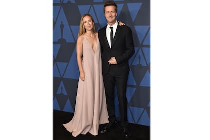 Edward Norton y su esposa Shauna Robertson