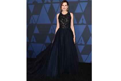 Geena Davis, ganadora del premio humanitario Jean Hersholt, por su trabajo por la igualdad de género en Hollywood