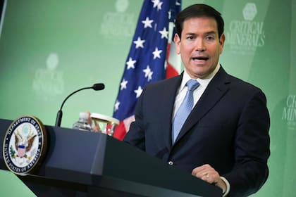 US Secretary of State Marco Rubio speaks during a press conference at the inaugural Critical Minerals Ministerial meeting at the Sate Department in Washington, DC, on February 4, 2026. (Photo by Oliver Contreras / AFP)