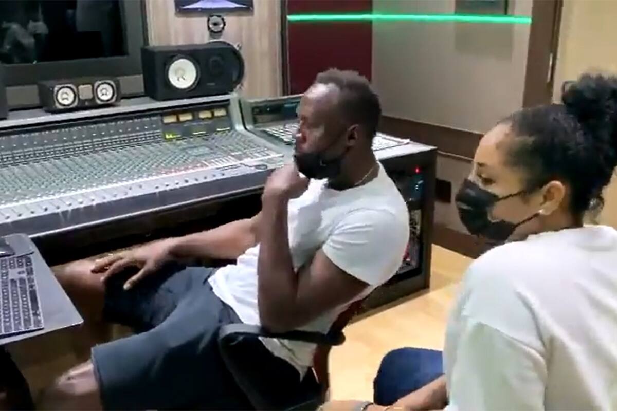 Usain Bolt es rápido hasta para cantar: "Intentaré reducir la velocidad"
