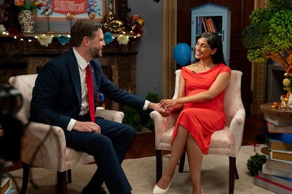 Usha Vance junto a JD Vance festejando el día del padre