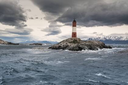 El faro Les Éclaireurs, en Ushuaia.