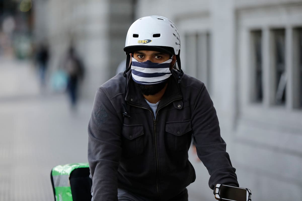 Uso de barbijos en la ciudad