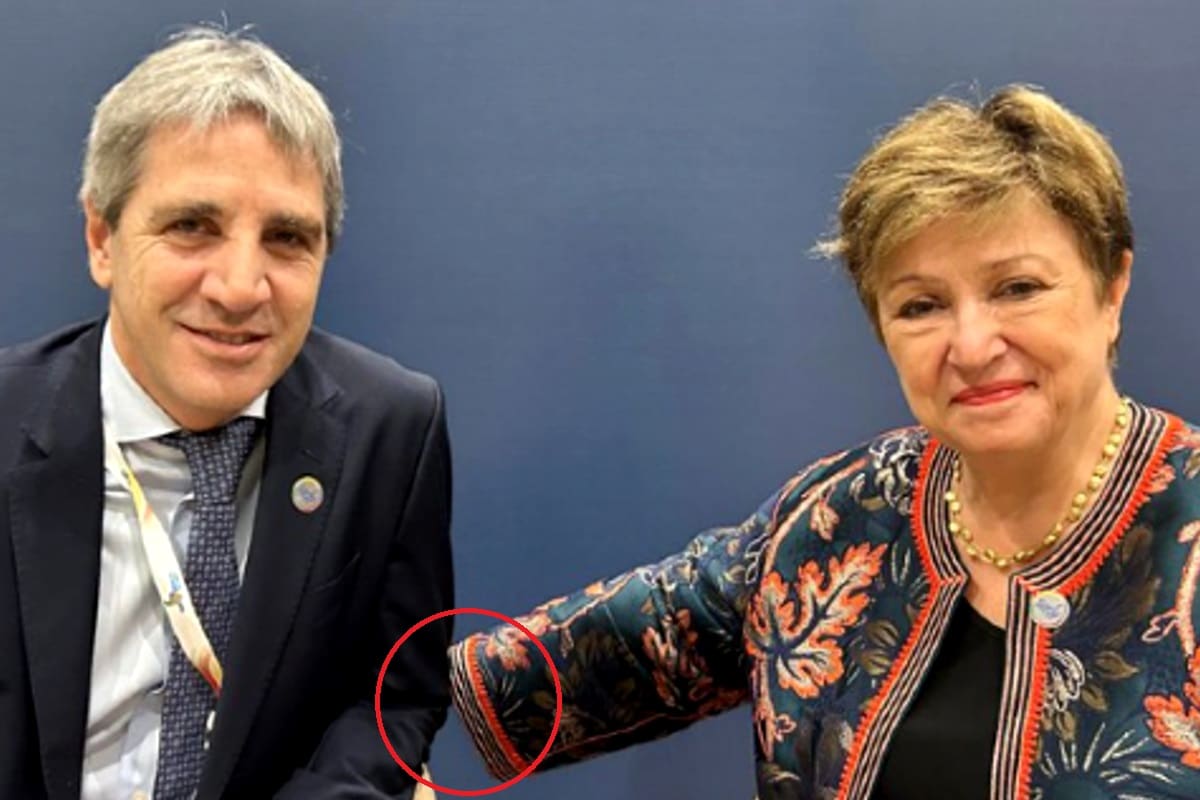Usuarios en redes sociales notaron la ausencia de la mano de Kristalina Georgieva en la imagen que compartió en X