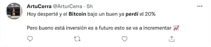 Usuarios reaccionan a la caída del bitcoin, una de las principales criptomonedas