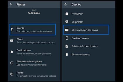 Utilizá la opción de Verificar en dos pasos