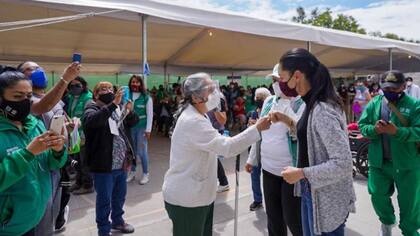 Vacunación anticovid en Iztapalapa, Ciudad de México