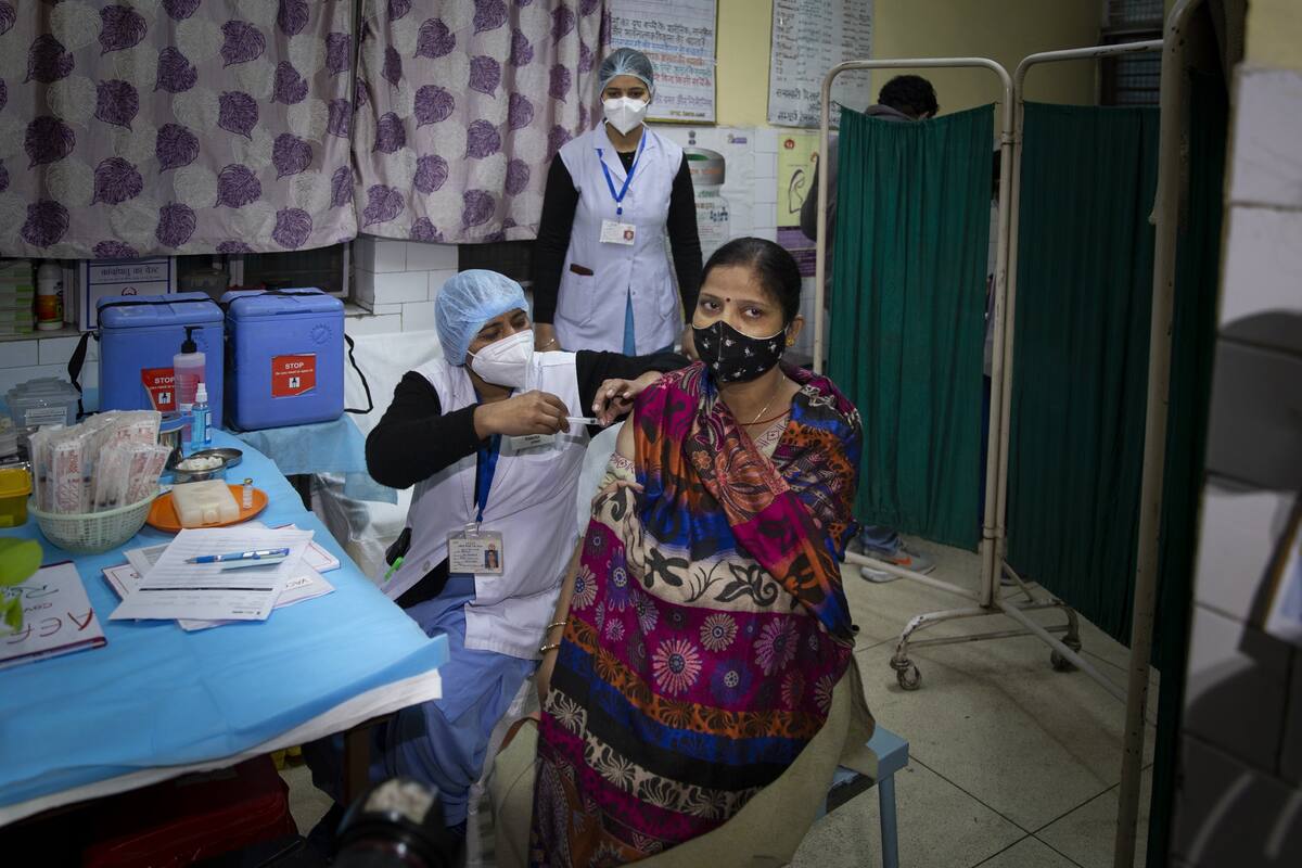 Vacunación en la India