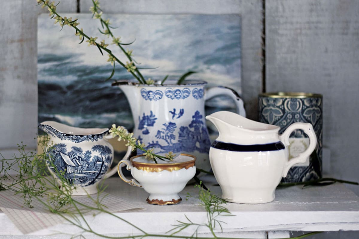 Vajilla antigua para usar todos los días