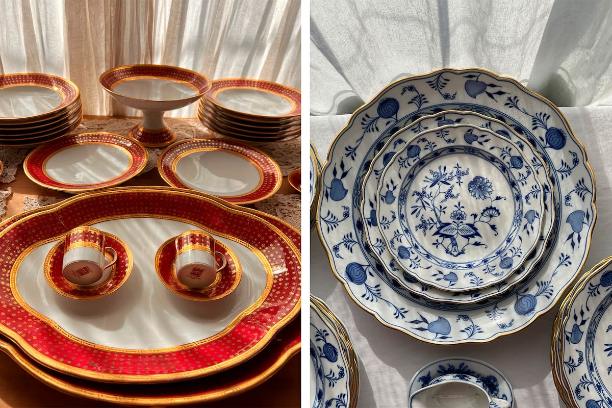 Vajilla vintage, protagonista de la mesa cotidiana
