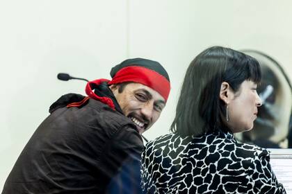 Valdivia, Chile. 7 de diciembre de 2018. En el tribunal oral de Valdivia continúa el juicio contra el lonco mapuche Facundo Jones Huala de Lof Cushamen, quien fue extraditado en septiembre desde Argentina