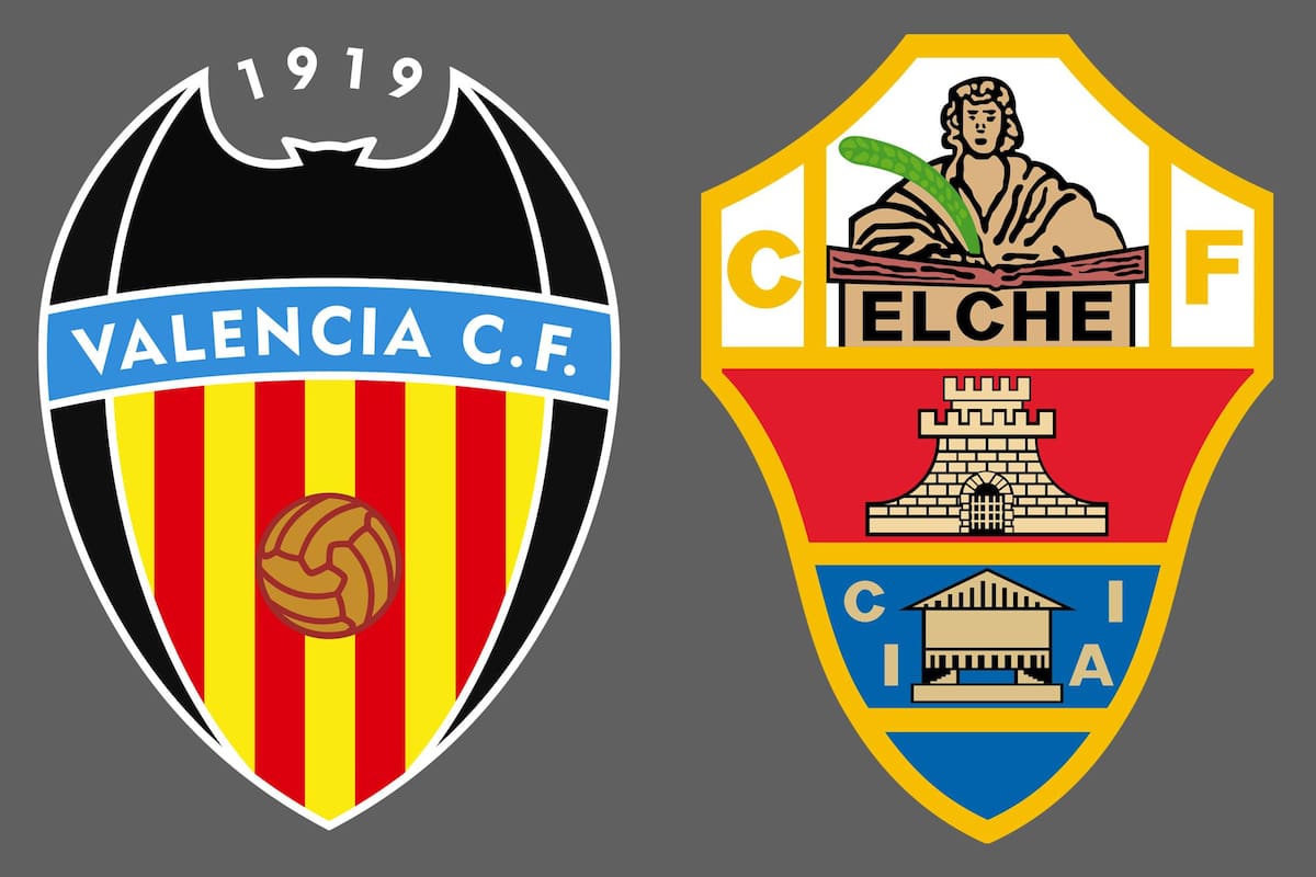 Valencia vs. Elche, por una nueva jornada del fútbol español