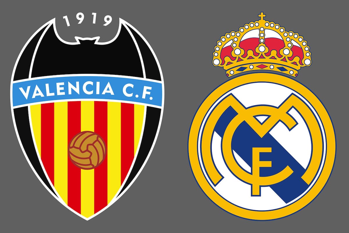 Valencia vs. Real Madrid, por una nueva jornada del fútbol español