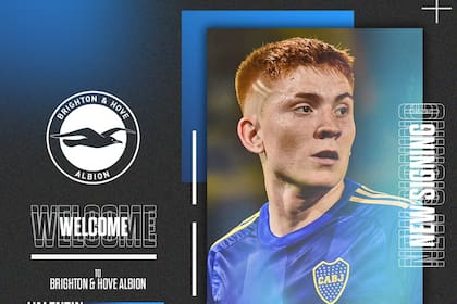 Valentín Barco fue presentado en Brighton