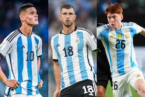 Valentín Carboni, Guido Rodríguez y Valentín Barco se disputan el último lugar entre los convocados para la Copa América 2024
