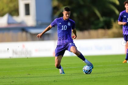 Valentín Carboni llevará la camiseta número 10 de la selección argentina en el Mundial Sub 20