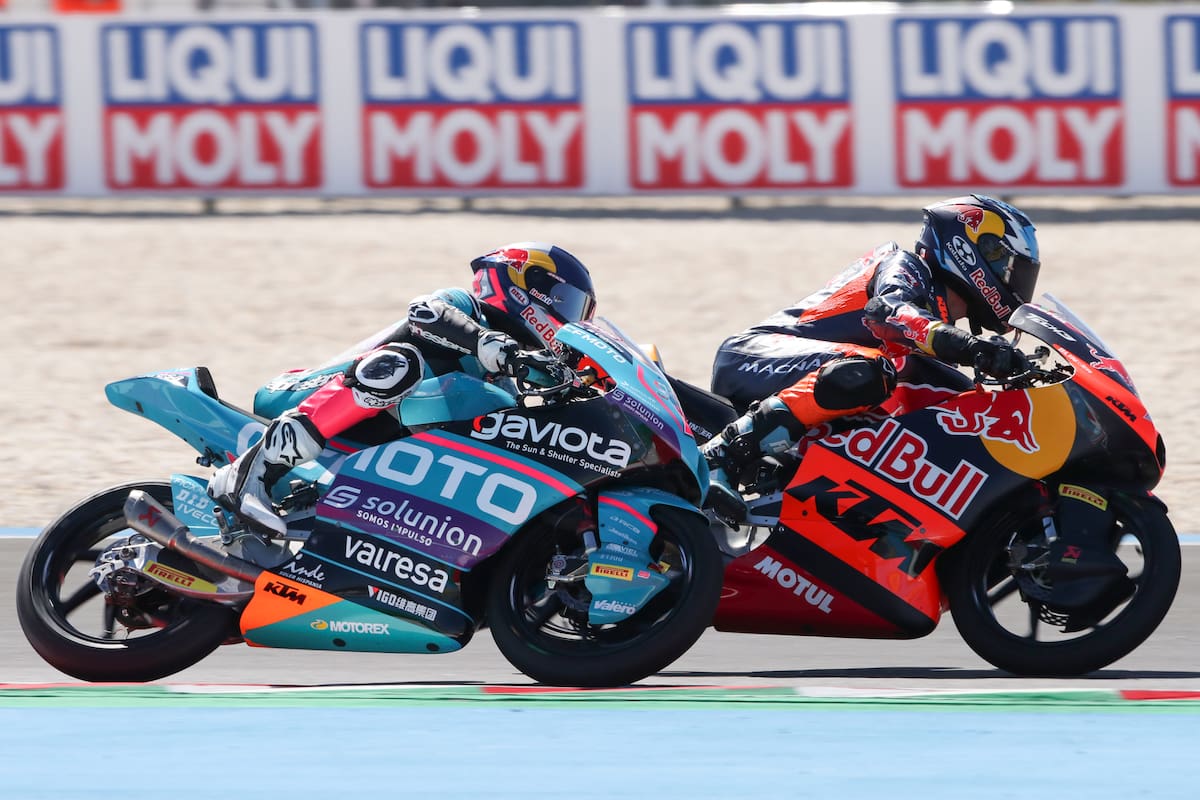 Valentín Perrone tuvo una tarea brillante en el GP de Hungría de Moto3 y quedó a 18 milésimas de la victoria. (Photo by Gold & Goose Photography/Getty Images)