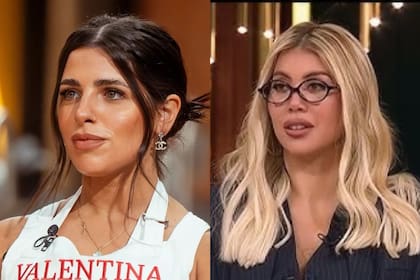 Valentina Cervantes y Wanda Nara se cruzaron en MasterChef; según trascendió, la conductora le mandó mensajes a Enzo Fernández
