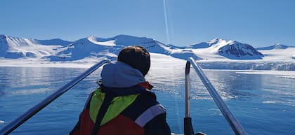 Valentina en Svalbard, “uno de los lugares más increíbles de la tierra”.