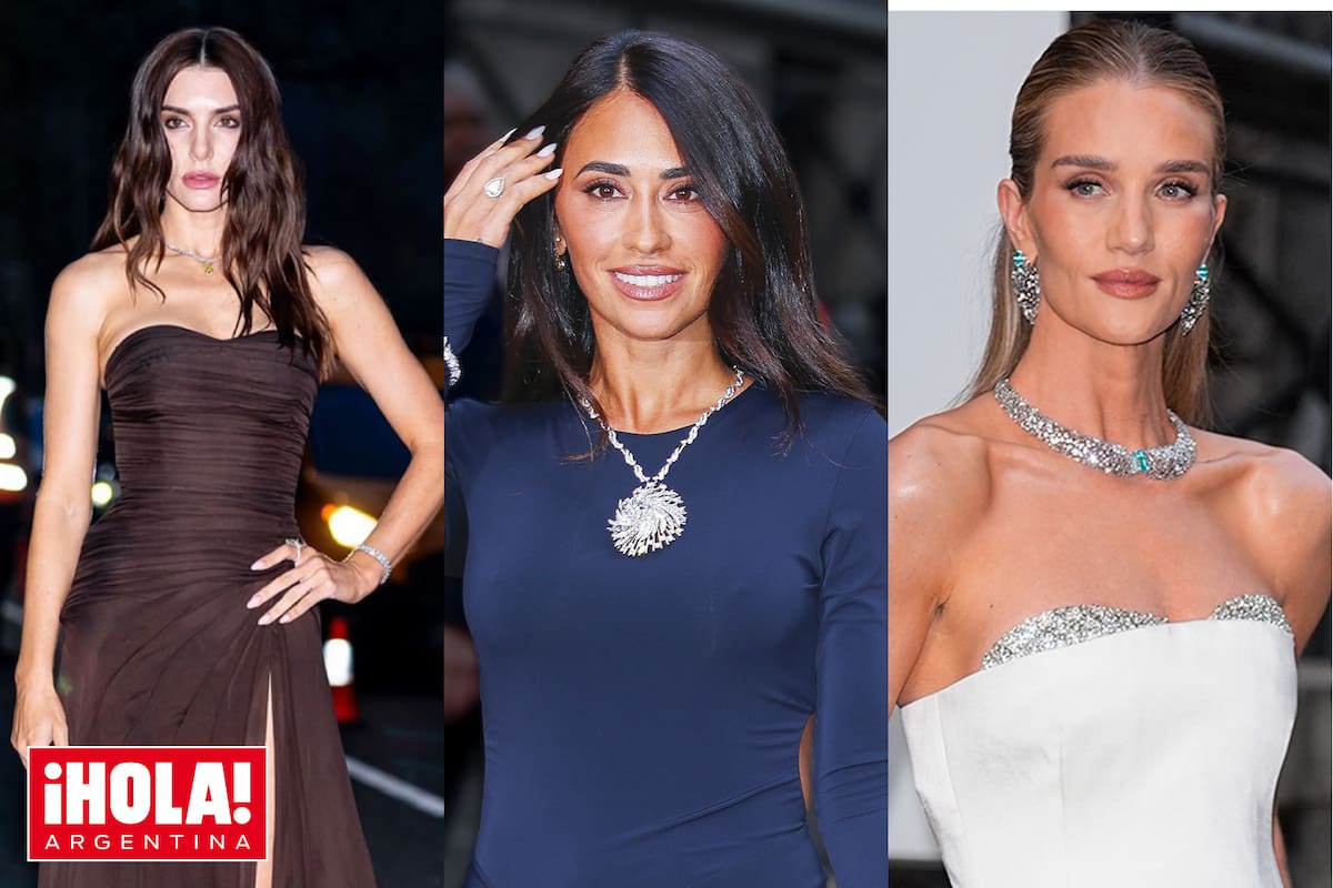 Valentina Ferrer, Antonela Rocuzzo y la británica Rosie Huntington-Whiteley desfilaron sus brillos en la alfombra roja