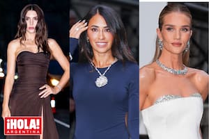 Valentina Ferrer, Antonela Rocuzzo y la británica Rosie Huntington-Whiteley desfilaron sus brillos en la alfombra roja
