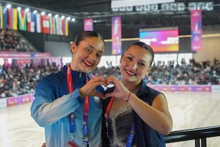 Micaela Lopetegui y Valentina Longo: dos medallas en patín artístico y sus conexiones con la "niña interior"
