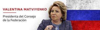 Valentina Matviyenko, presidenta del Consejo de la Federación