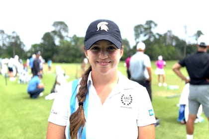 Valentina Rossi, la jugadora representante argentina en el primer major del año