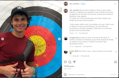 Valentina Vázquez le dedico un emotivo mensaje de despedida a su compañero, Carlos Vaca