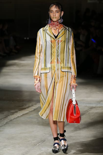 Valentina Wende en el desfile de Prada
