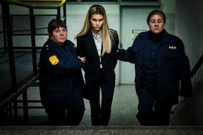 Valentina Zenere como Nahir Galarza, en una escena de la película