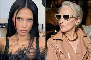 La reacción de Valentina Zenere al cruzarse a Meryl Streep en el desfile de Dolce & Gabbana en Milán
