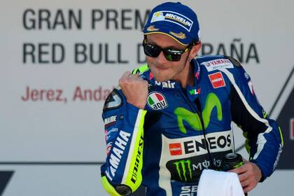 Valentino festejó en Jerez