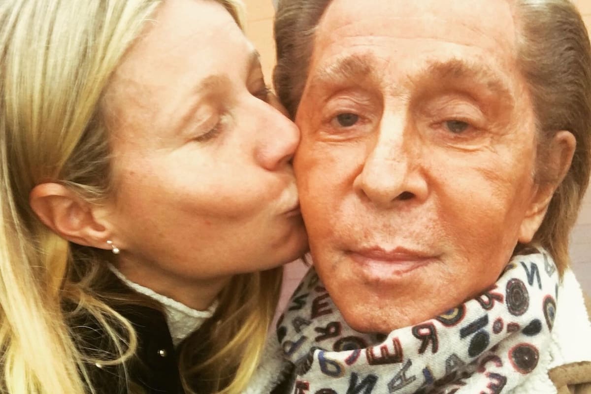 Valentino junto a Gwyneth Paltrow