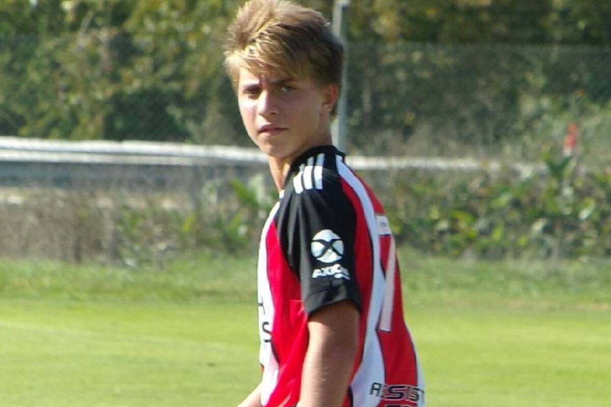 Valentino López despejó dudas en cuanto a su salud y se mostró en el entrenamiento de River