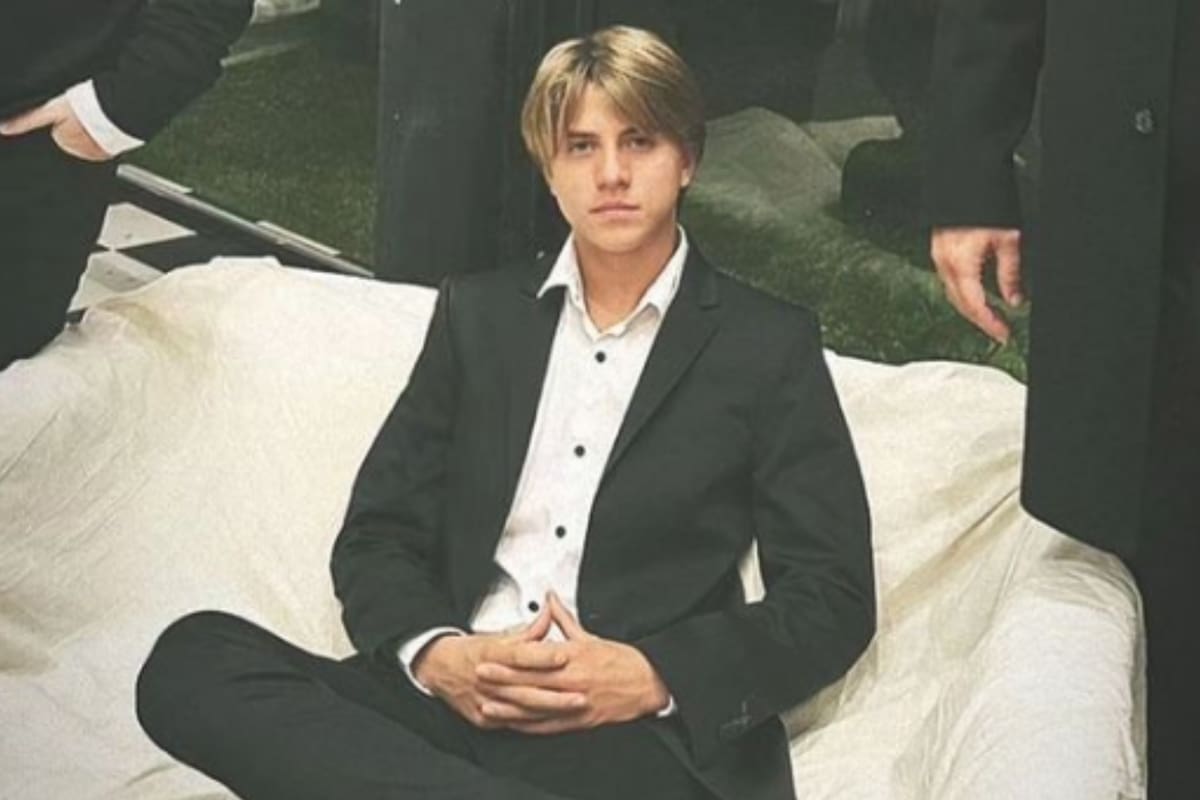 Valentino López llevó un look particular en los Martín Fierro de la Moda y causó sensación