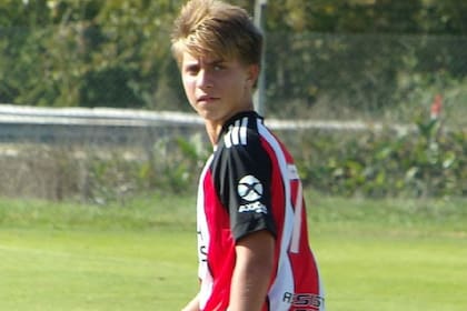 Valentino López se desempeña en las inferiores de River Plate