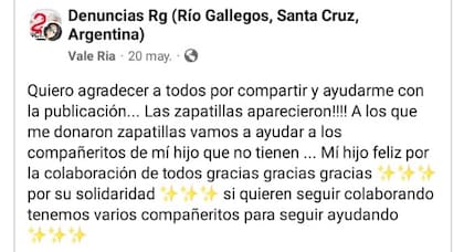 Valeria Mansilla agradeció el apoyo a sus vecinos