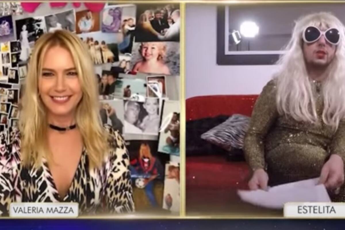 Valeria Mazza se mostró distendida en la charla con Estelita.