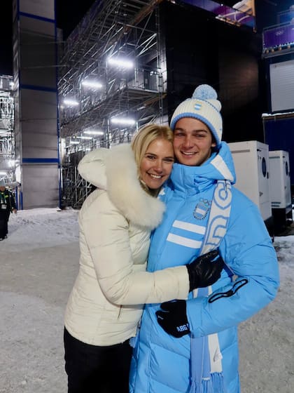 Valeria Mazza y Tiziano Gravier, en los juegos Olímpicos de Invierno 2026