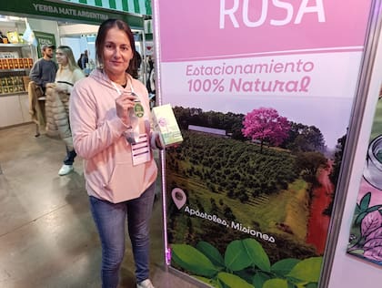 Valeria Nahirñak, en Caminos y Sabores. "La gente ya nos conoce, y tenemos clientes en todo el país", explica