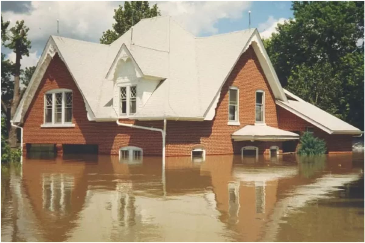 Valmeyer, el pueblo de Estados Unidos que sufrió graves inundaciones en el verano de 1993