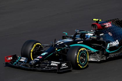 Valtteri Bottas, de Finlandia, en su Mercedes: se rinde ante la superioridad de su compañero Hamilton