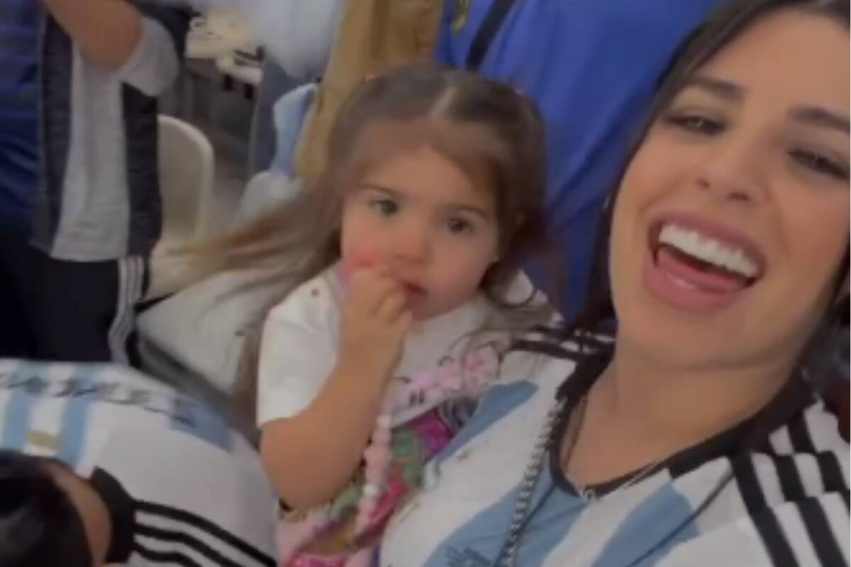 Valu Cervantes, la pareja de Enzo Fernández, explotó en el segundo gol de Argentina